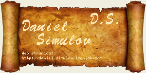 Daniel Simulov vizit kartica